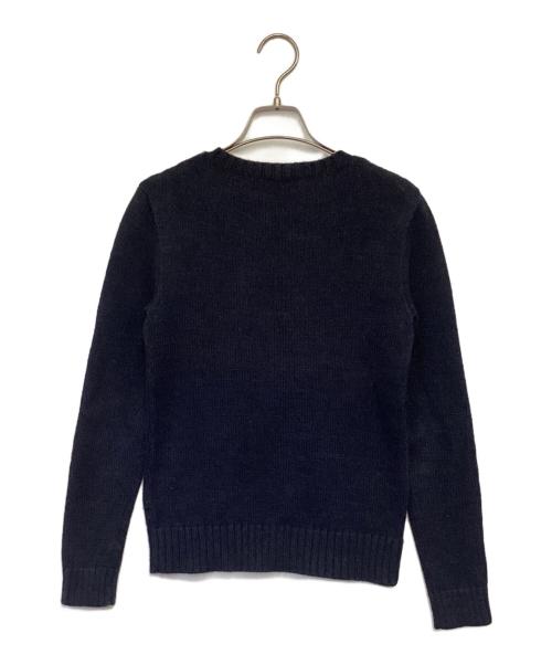 POLO RALPH LAUREN（ポロ・ラルフローレン）POLO RALPH LAUREN (ポロ・ラルフローレン) ポロベア クルーネックニット ネイビー サイズ:XSの古着・服飾アイテム