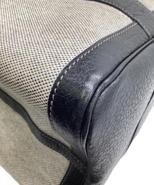 HERMES（エルメス）HERMES (エルメス) ガーデンパーティ36 PM トートバッグ グレー×ブラックの古着・服飾アイテム