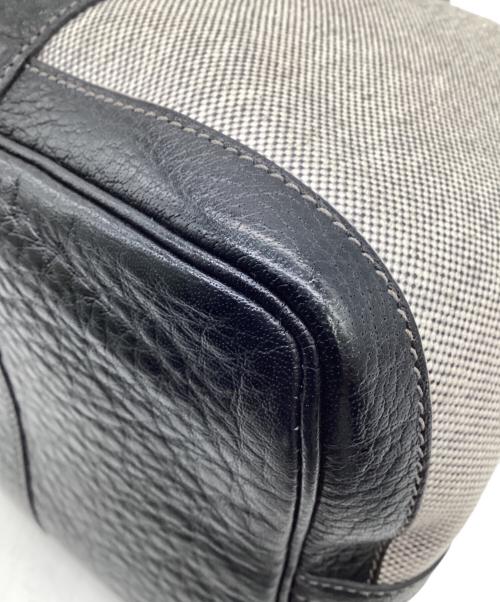 HERMES（エルメス）HERMES (エルメス) ガーデンパーティ36 PM トートバッグ グレー×ブラックの古着・服飾アイテム