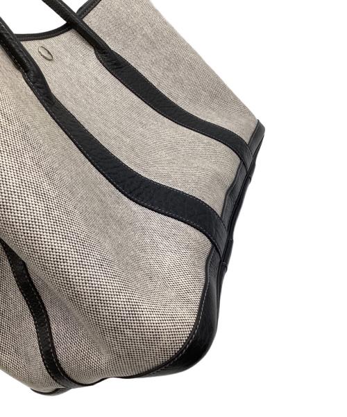 HERMES（エルメス）HERMES (エルメス) ガーデンパーティ36 PM トートバッグ グレー×ブラックの古着・服飾アイテム