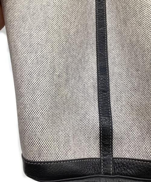 HERMES（エルメス）HERMES (エルメス) ガーデンパーティ36 PM トートバッグ グレー×ブラックの古着・服飾アイテム