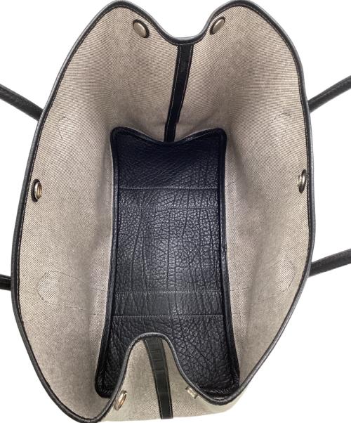 HERMES（エルメス）HERMES (エルメス) ガーデンパーティ36 PM トートバッグ グレー×ブラックの古着・服飾アイテム