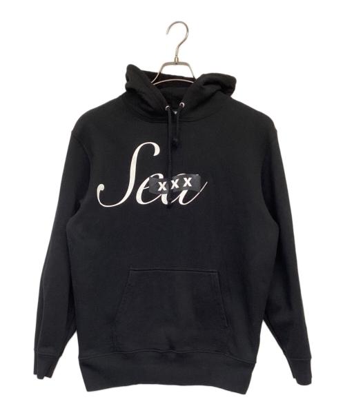 WIND AND SEA（ウィンダンシー）WIND AND SEA (ウィンダンシー) GOD SELECTION XXX (ゴッド セレクション トリプルエックス) プリントロゴ パーカー ブラック サイズ:Mの古着・服飾アイテム