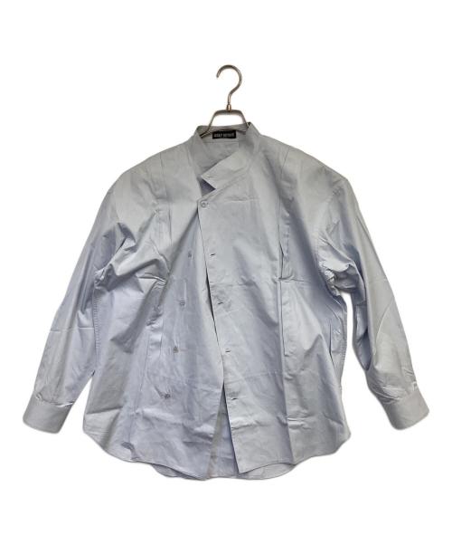 ISSEY MIYAKE（イッセイミヤケ）ISSEY MIYAKE (イッセイミヤケ) コックシャツ スカイブルー サイズ:Mの古着・服飾アイテム