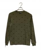 stussyステューシー）の古着「サーマル カットソー」｜カーキ