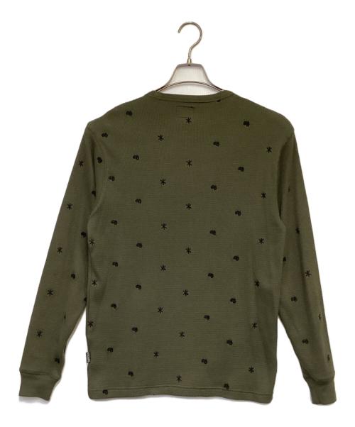 stussy（ステューシー）stussy (ステューシー) サーマル カットソー カーキ サイズ:Mの古着・服飾アイテム