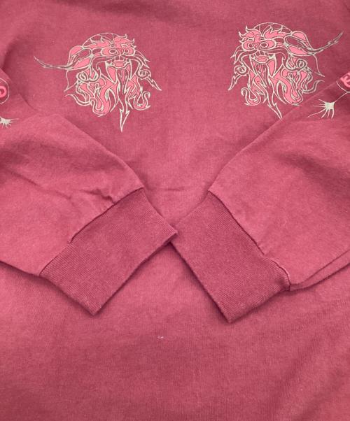 stussy（ステューシー）stussy (ステューシー) 長袖カットソー オレンジ サイズ:Mの古着・服飾アイテム
