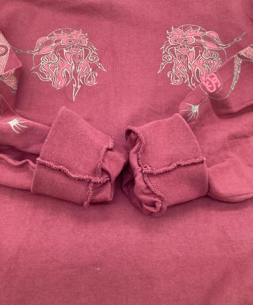 stussy（ステューシー）stussy (ステューシー) 長袖カットソー オレンジ サイズ:Mの古着・服飾アイテム