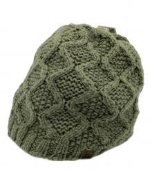 stussy（ステューシー）の古着「ケーブルニットキャップ」｜カーキ