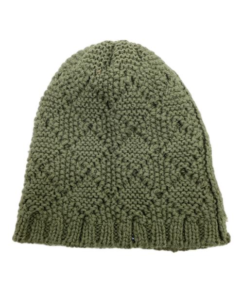 stussy（ステューシー）stussy (ステューシー) ケーブルニットキャップ カーキの古着・服飾アイテム