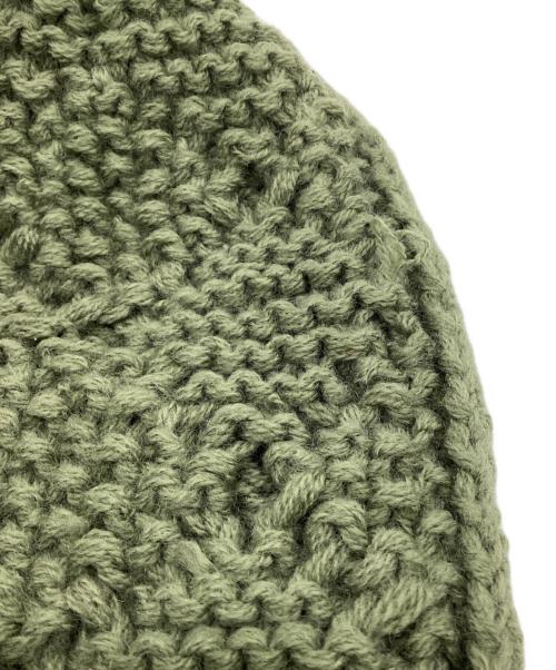 stussy（ステューシー）stussy (ステューシー) ケーブルニットキャップ カーキの古着・服飾アイテム