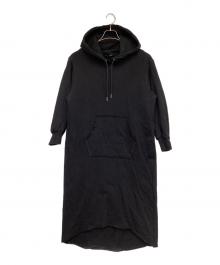 DIESEL（ディーゼル）の古着「フーディー スウェット ワンピース」｜ブラック