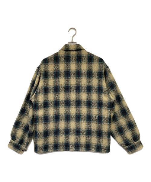PENDLETON（ペンドルトン）PENDLETON (ペンドルトン) CPO JACKET（CPO ジャケット） ベージュ×ブルー サイズ:Mの古着・服飾アイテム