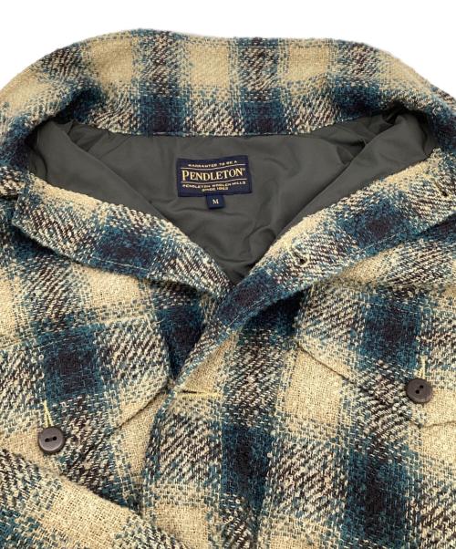 PENDLETON（ペンドルトン）PENDLETON (ペンドルトン) CPO JACKET（CPO ジャケット） ベージュ×ブルー サイズ:Mの古着・服飾アイテム