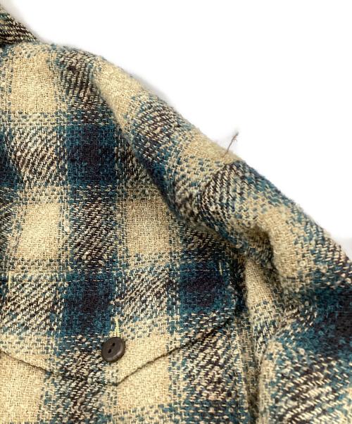 PENDLETON（ペンドルトン）PENDLETON (ペンドルトン) CPO JACKET（CPO ジャケット） ベージュ×ブルー サイズ:Mの古着・服飾アイテム