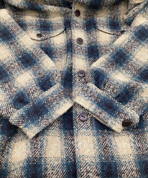 PENDLETON（ペンドルトン）PENDLETON (ペンドルトン) CPO JACKET（CPO ジャケット） ベージュ×ブルー サイズ:Mの古着・服飾アイテム