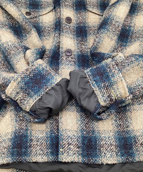 PENDLETON（ペンドルトン）PENDLETON (ペンドルトン) CPO JACKET（CPO ジャケット） ベージュ×ブルー サイズ:Mの古着・服飾アイテム