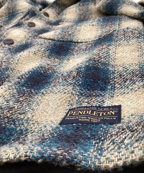 PENDLETON（ペンドルトン）PENDLETON (ペンドルトン) CPO JACKET（CPO ジャケット） ベージュ×ブルー サイズ:Mの古着・服飾アイテム