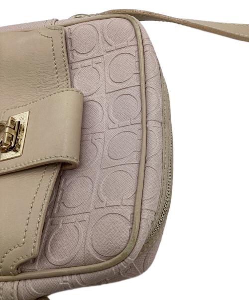 Salvatore Ferragamo（サルヴァトーレ フェラガモ）Salvatore Ferragamo (サルヴァトーレ フェラガモ) ガンチーニ ショルダーバッグ ピンクの古着・服飾アイテム