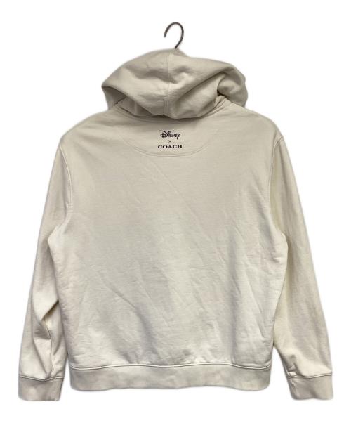 COACH（コーチ）COACH (コーチ) DISNEY (ディズニー) アイス スケート モチーフ フーディー ベージュ サイズ:Lの古着・服飾アイテム