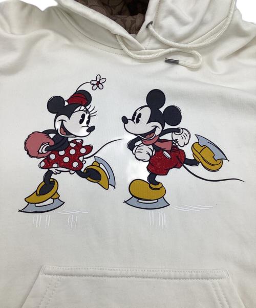 COACH（コーチ）COACH (コーチ) DISNEY (ディズニー) アイス スケート モチーフ フーディー ベージュ サイズ:Lの古着・服飾アイテム