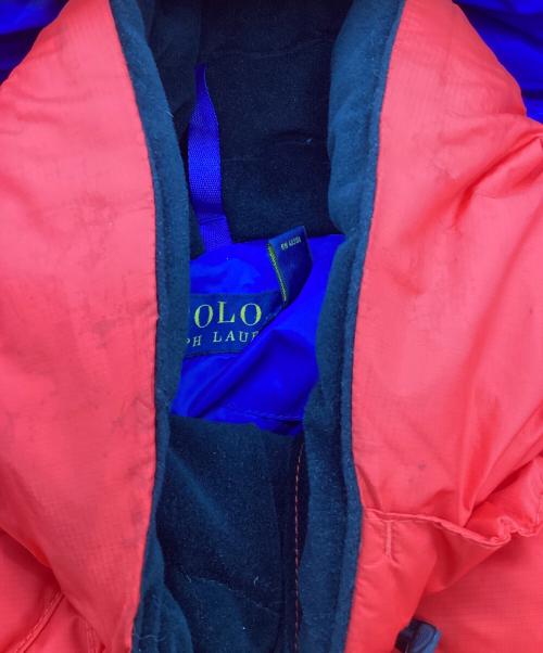 POLO RALPH LAUREN（ポロ・ラルフローレン）POLO RALPH LAUREN (ポロ・ラルフローレン) ダウンベスト レッド×ブルー サイズ:XLの古着・服飾アイテム