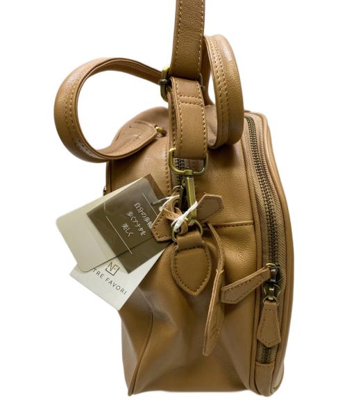 notre favori（ノートルファボリ）notre favori (ノートルファボリ) 2WAYバッグ ライトブラウンの古着・服飾アイテム