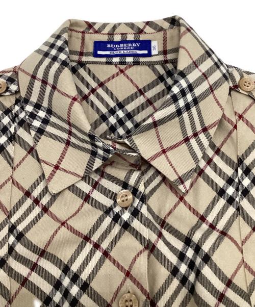 BURBERRY LONDON BLUE LABEL（バーバリーロンドンブルーレーベル）BURBERRY LONDON BLUE LABEL (バーバリーロンドンブルーレーベル) ノースリーブシャツ ベージュ サイズ:38の古着・服飾アイテム