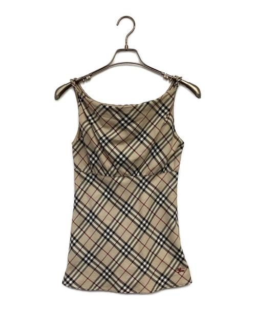 BURBERRY LONDON BLUE LABEL（バーバリーロンドンブルーレーベル）BURBERRY LONDON BLUE LABEL (バーバリーロンドンブルーレーベル) キャミソール ベージュ サイズ:38の古着・服飾アイテム