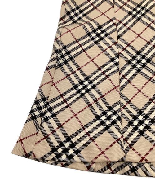BURBERRY LONDON BLUE LABEL（バーバリーロンドンブルーレーベル）BURBERRY LONDON BLUE LABEL (バーバリーロンドンブルーレーベル) フレアスカート ベージュ サイズ:36の古着・服飾アイテム