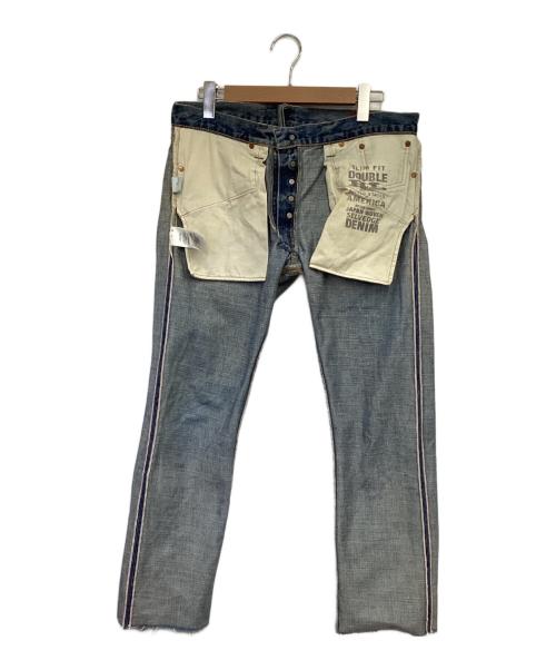 RRL（ダブルアールエル）RRL (ダブルアールエル) SLIM FIT デニムパンツ ブルー サイズ:W33の古着・服飾アイテム