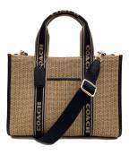 COACHコーチ）の古着「スミス トート バッグ」｜ベージュ×ブラック