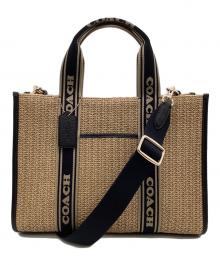 COACH（コーチ）の古着「スミス トート バッグ」｜ベージュ×ブラック