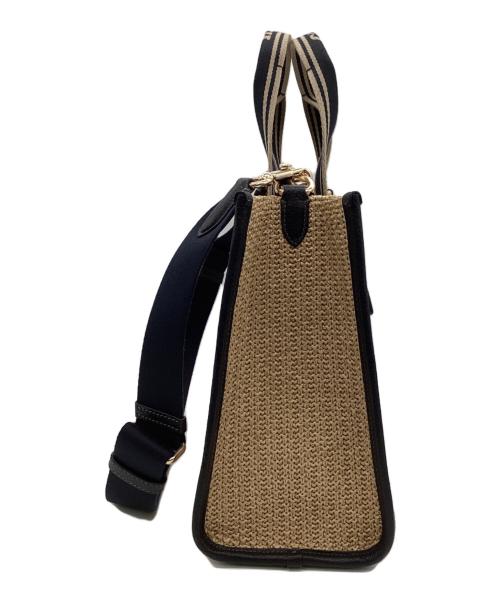 COACH（コーチ）COACH (コーチ) スミス トート バッグ ベージュ×ブラックの古着・服飾アイテム