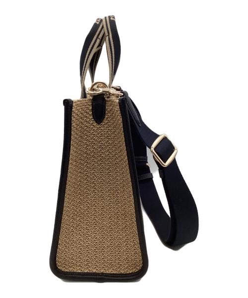 COACH（コーチ）COACH (コーチ) スミス トート バッグ ベージュ×ブラックの古着・服飾アイテム