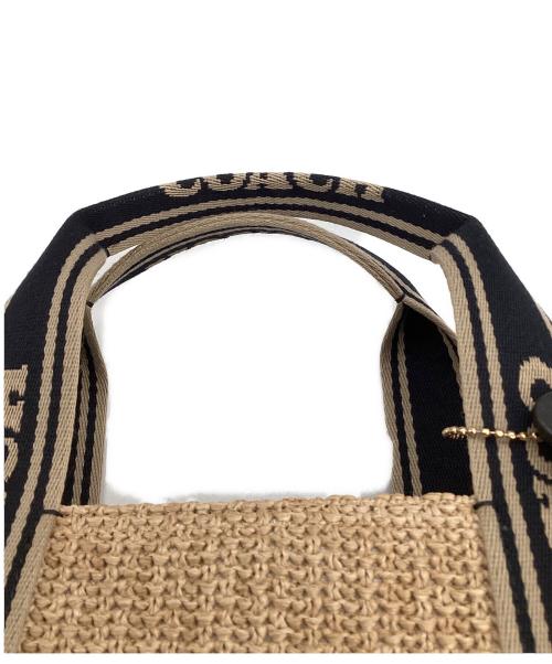 COACH（コーチ）COACH (コーチ) スミス トート バッグ ベージュ×ブラックの古着・服飾アイテム