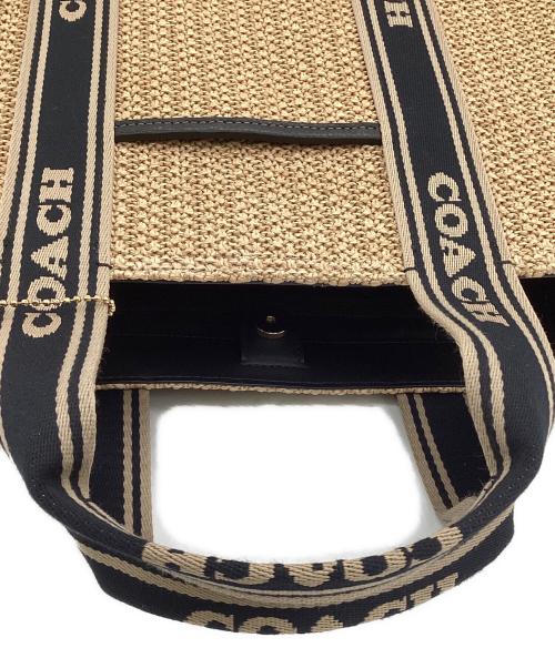 COACH（コーチ）COACH (コーチ) スミス トート バッグ ベージュ×ブラックの古着・服飾アイテム