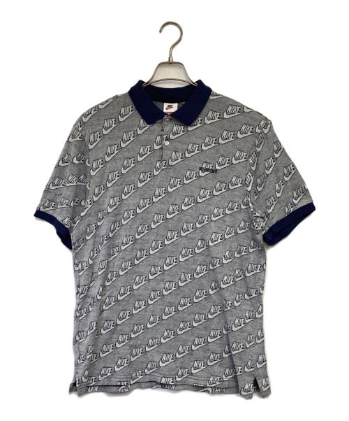 NIKE（ナイキ）NIKE (ナイキ) SUPREME (シュプリーム) ジャガード ポロシャツ ネイビー サイズ:Mの古着・服飾アイテム