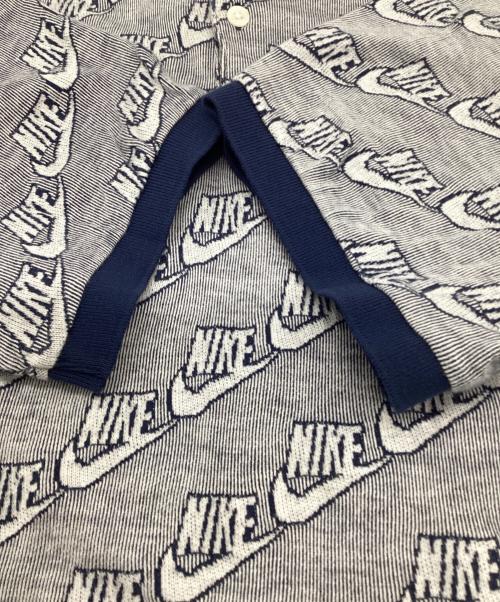 NIKE（ナイキ）NIKE (ナイキ) SUPREME (シュプリーム) ジャガード ポロシャツ ネイビー サイズ:Mの古着・服飾アイテム