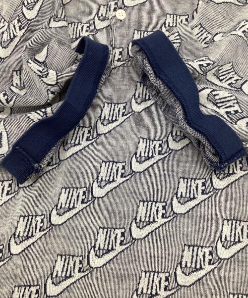 NIKE（ナイキ）NIKE (ナイキ) SUPREME (シュプリーム) ジャガード ポロシャツ ネイビー サイズ:Mの古着・服飾アイテム