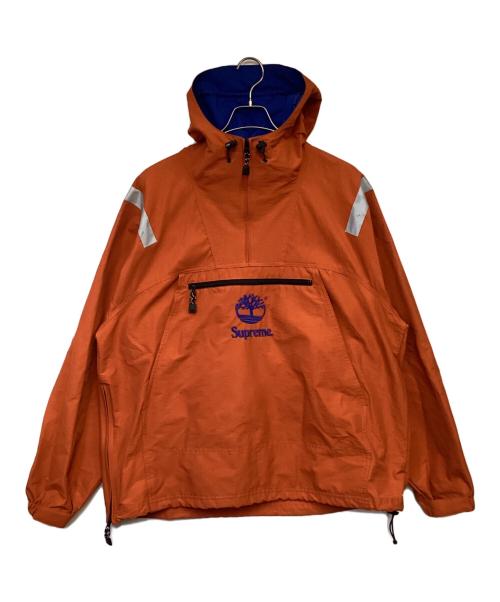 Timberland（ティンバーランド）Timberland (ティンバーランド) SUPREME (シュプリーム) Reflective Taping Anorak（リフレクティブ テーピング アノラック） オレンジ サイズ:Lの古着・服飾アイテム