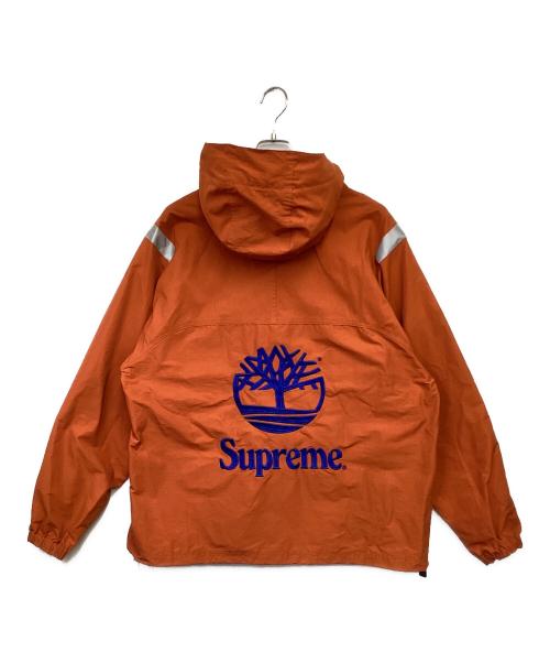 Timberland（ティンバーランド）Timberland (ティンバーランド) SUPREME (シュプリーム) Reflective Taping Anorak（リフレクティブ テーピング アノラック） オレンジ サイズ:Lの古着・服飾アイテム
