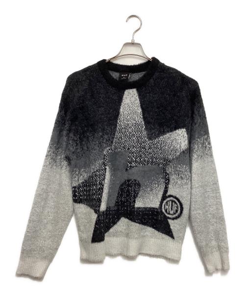 HUF（ハフ）HUF (ハフ) HORIZON SHAGGY CREWNECK（ホライゾン シャギー クルーネック） グレー サイズ:Sの古着・服飾アイテム