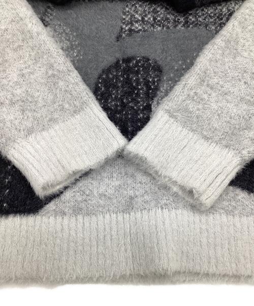 HUF（ハフ）HUF (ハフ) HORIZON SHAGGY CREWNECK（ホライゾン シャギー クルーネック） グレー サイズ:Sの古着・服飾アイテム