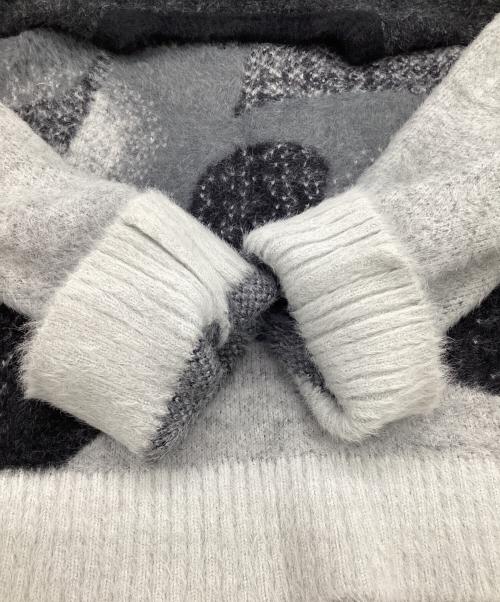 HUF（ハフ）HUF (ハフ) HORIZON SHAGGY CREWNECK（ホライゾン シャギー クルーネック） グレー サイズ:Sの古着・服飾アイテム