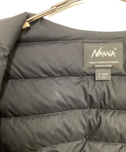 NANGA（ナンガ）NANGA (ナンガ) URBAN RESEARCH DOORS (アーバンリサーチドアーズ) インナーダウンジャケット ブラック サイズ:Mの古着・服飾アイテム