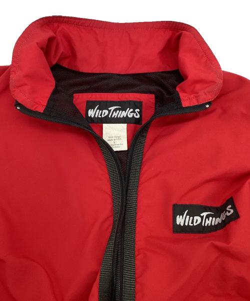 WILD THINGS（ワイルドシングス）WILD THINGS (ワイルドシングス) ナイロンジャケット レッド サイズ:Lの古着・服飾アイテム