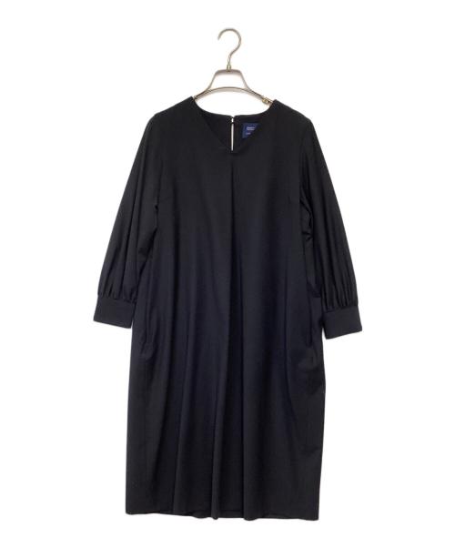 kurashi&trips publishing（クラシアンドトリップス パブリッシング）kurashi&trips publishing (クラシアンドトリップス パブリッシング) atelier naruse (アトリエナルセ) コクーン フォーマルワンピース ネイビー サイズ:-の古着・服飾アイテム