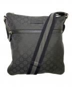 GUCCIグッチ）の古着「ナイロンショルダーバッグ」｜ブラック