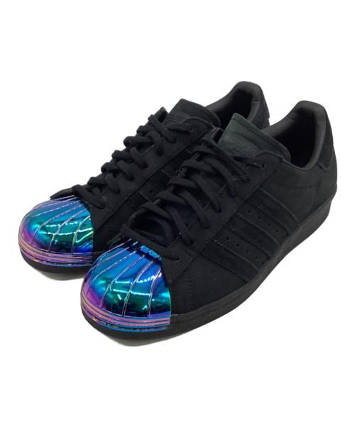adidas Originals（アディダスオリジナル）adidas Originals (アディダスオリジナル) SUPERSTAR 80s METAL TOE（スーパースター 80s メタル トゥ） ブラック×ブルー サイズ:25㎝の古着・服飾アイテム